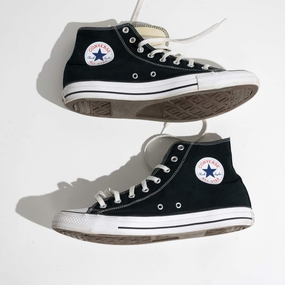 Converse Chuck Taylor Black All Star Men’s Size 13 Women's 15 High Tops Shoes